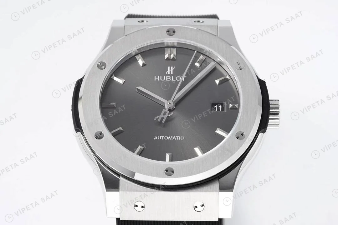 Hublot Classic Fusion Racing Grey 38mm Super Clone ETA Saat detay 2