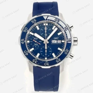 IWC Aquatimer Chronograph Blue IW376711 Super Clone ETA Saat karşıdan görünüm