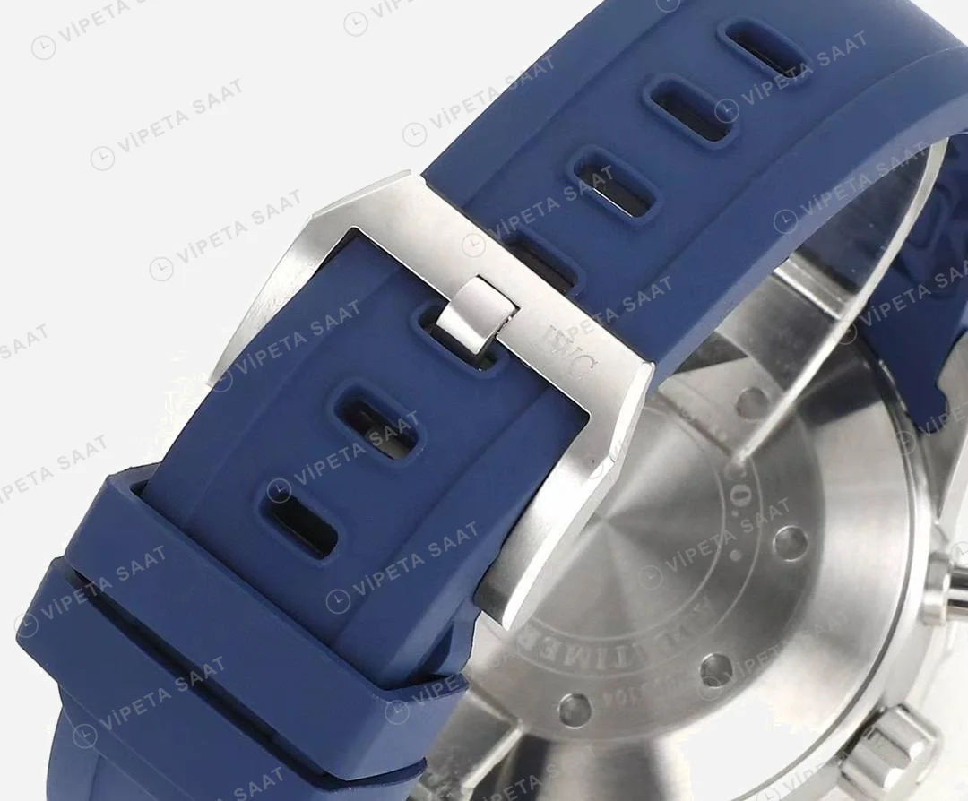 IWC Aquatimer Chronograph Blue IW376711 Super Clone ETA Saat detay 9