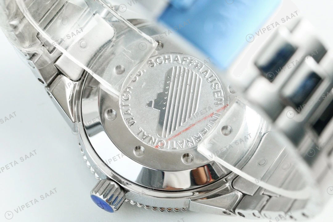 IWC Aquatimer Otomatik Siyah Kadran Çelik 42mm Super Clone ETA Eta Saat detay 9