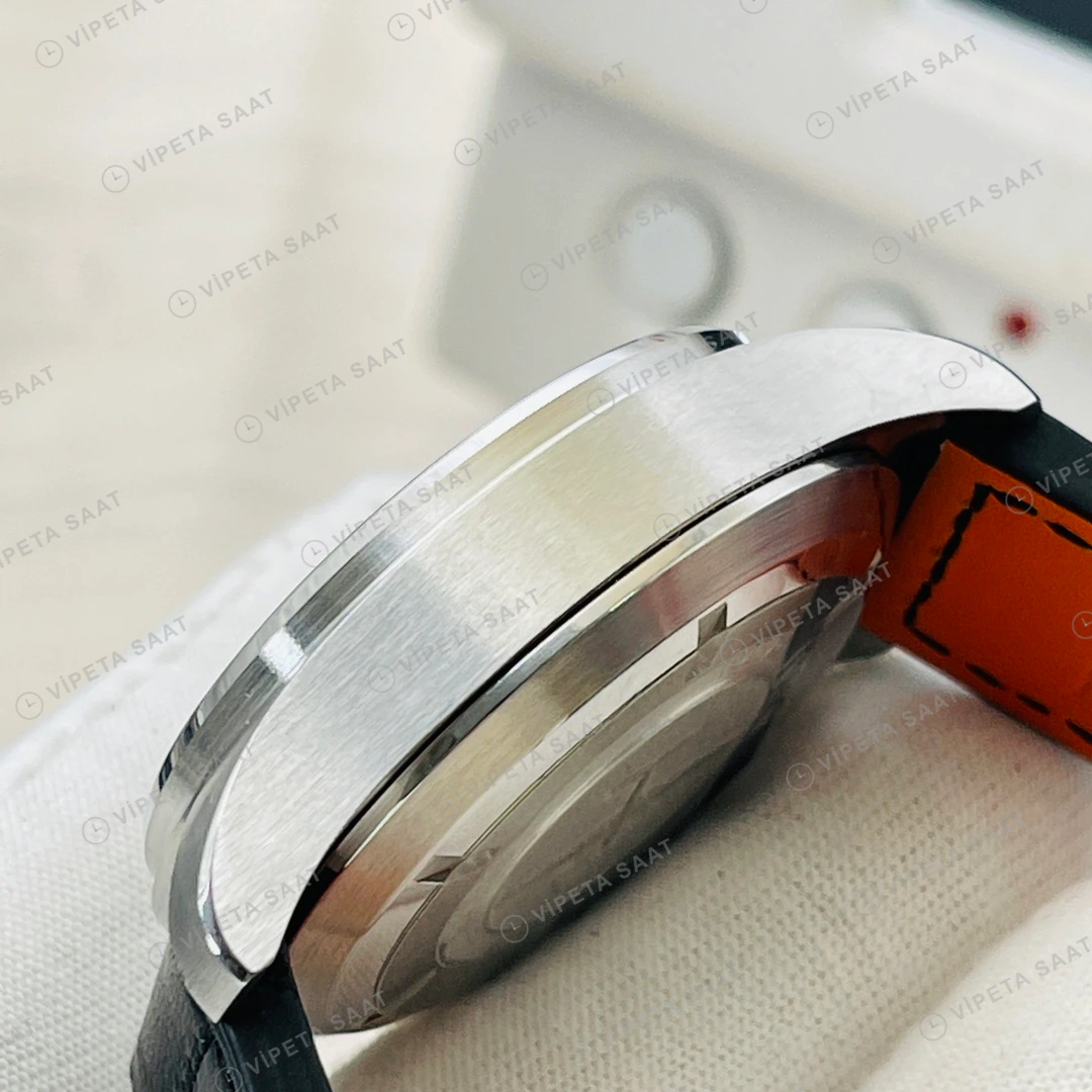 IWC Pilot Kronograf Siyah Kadran Çelik 43mm Super Clone ETA Eta Saat detay 8