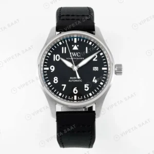 IWC Pilot Mark XVIII Black Dial IW327009 Super Clone ETA Saat karşıdan görünüm