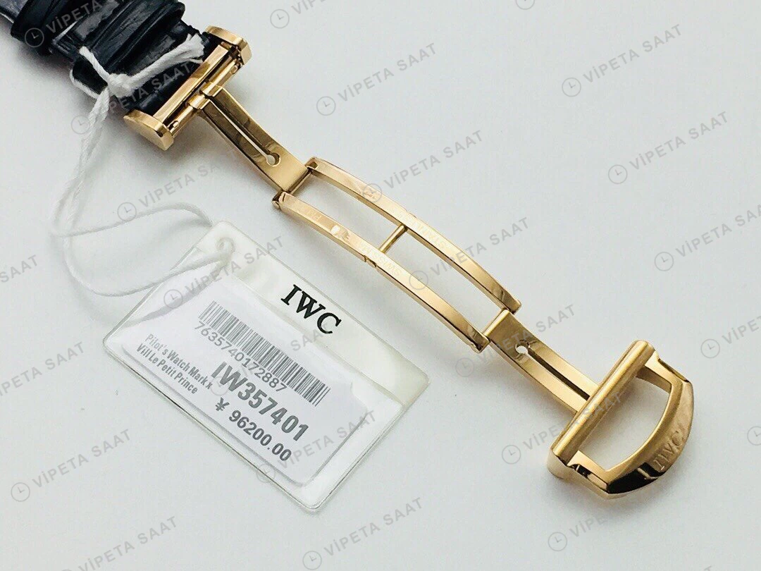 IWC Portofino Beyaz Kadran Gold 34mm Super Clone ETA Eta Saat detay 4