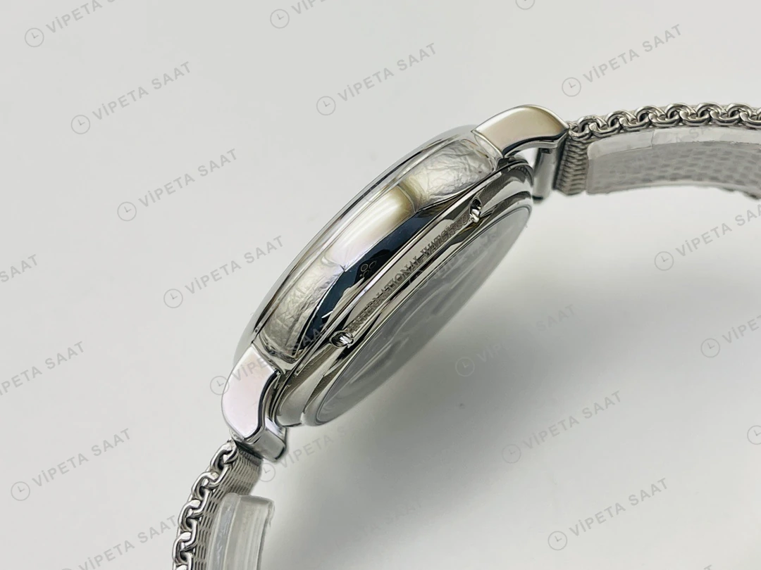IWC Portofino Moonphase Beyaz Kadran Çelik Super Clone ETA Eta Saat detay 4
