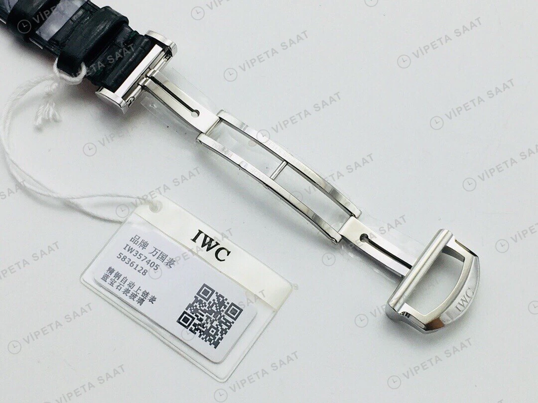 IWC Portofino Otomatik Yeşil Kadran Çelik 34mm Super Clone ETA Eta Saat detay 4