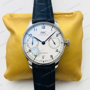IWC Portugieser Beyaz Kadran Çelik Super Clone ETA Eta Saat karşıdan görünüm