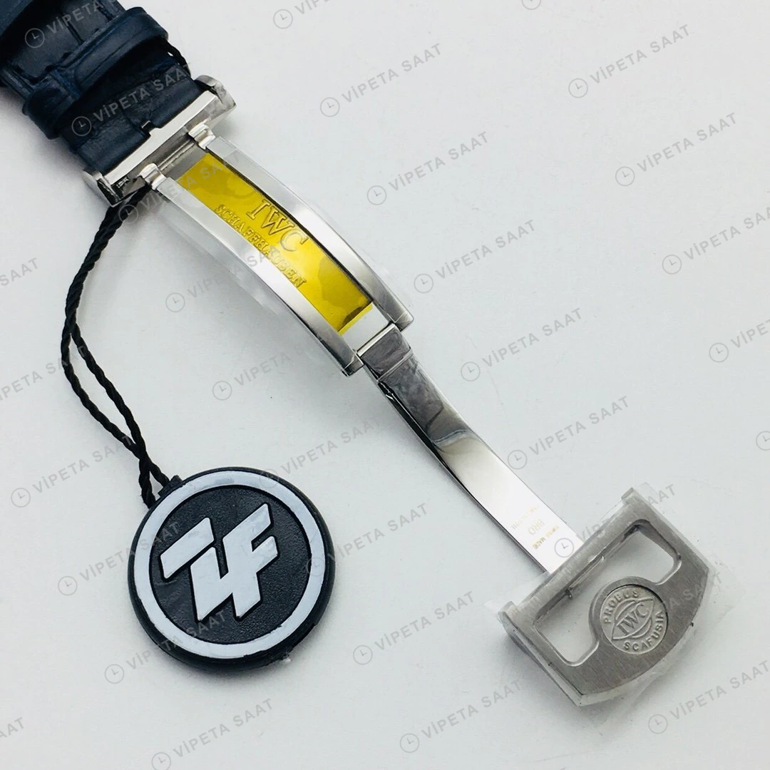 IWC Portugieser Beyaz Kadran Çelik Super Clone ETA Eta Saat detay 4