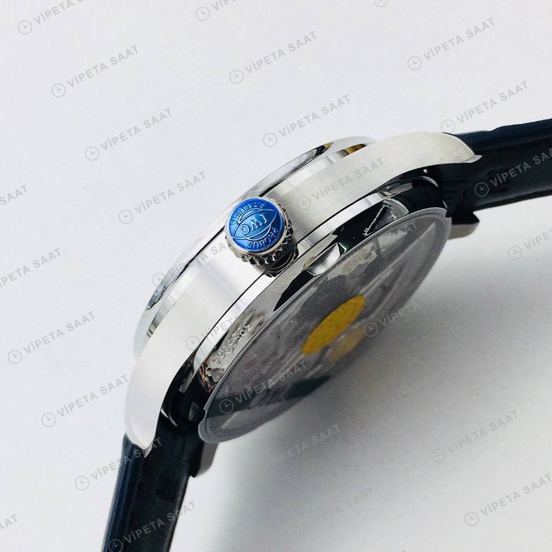 IWC Portugieser Beyaz Kadran Çelik Super Clone ETA Eta Saat detay 9