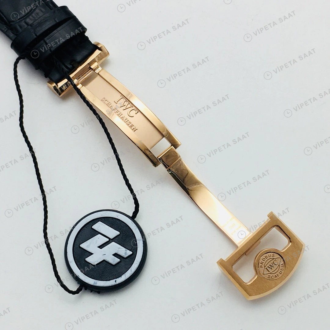 IWC Portugieser Gri Kadran Gold Super Clone ETA Eta Saat detay 3