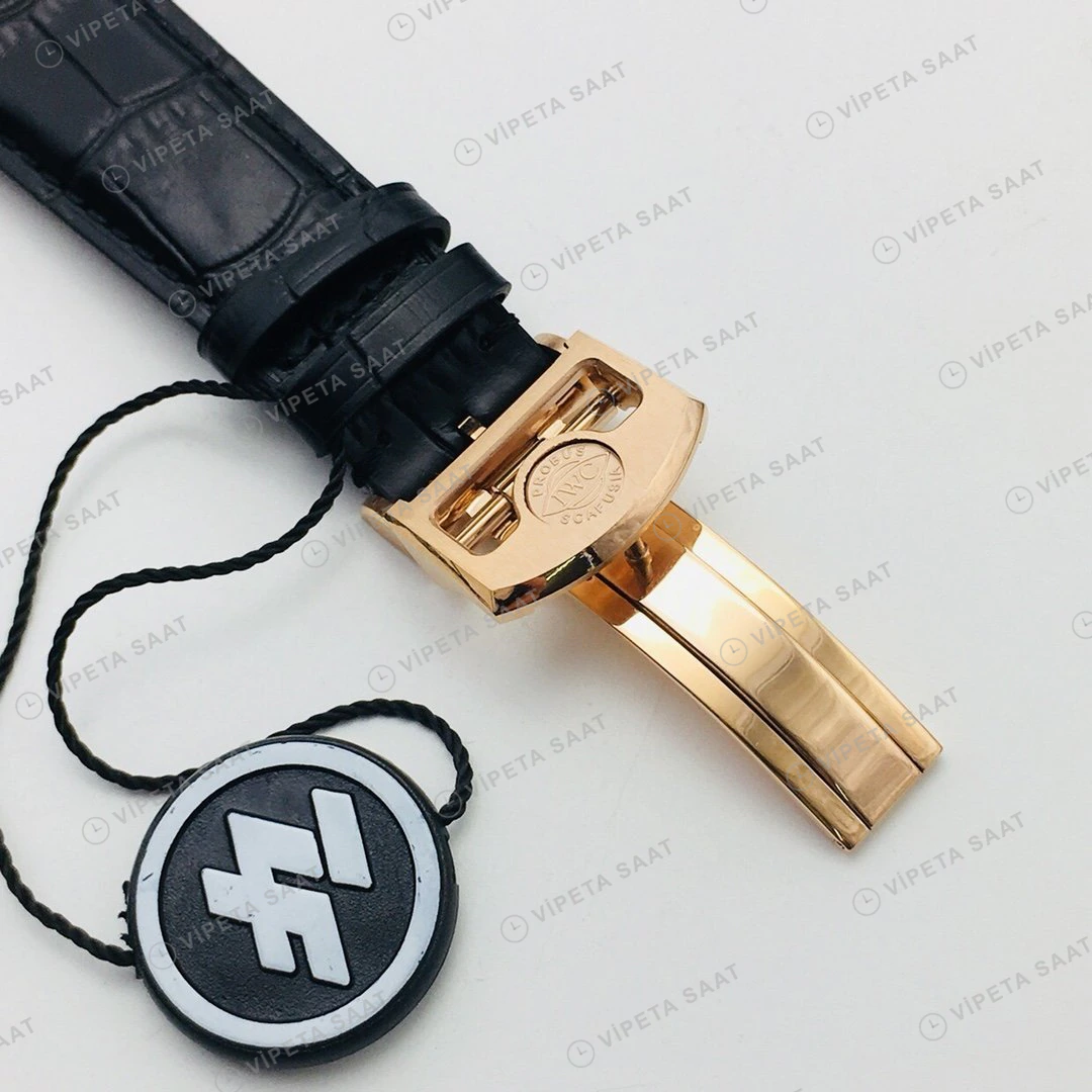 IWC Portugieser Gri Kadran Gold Super Clone ETA Eta Saat detay 6