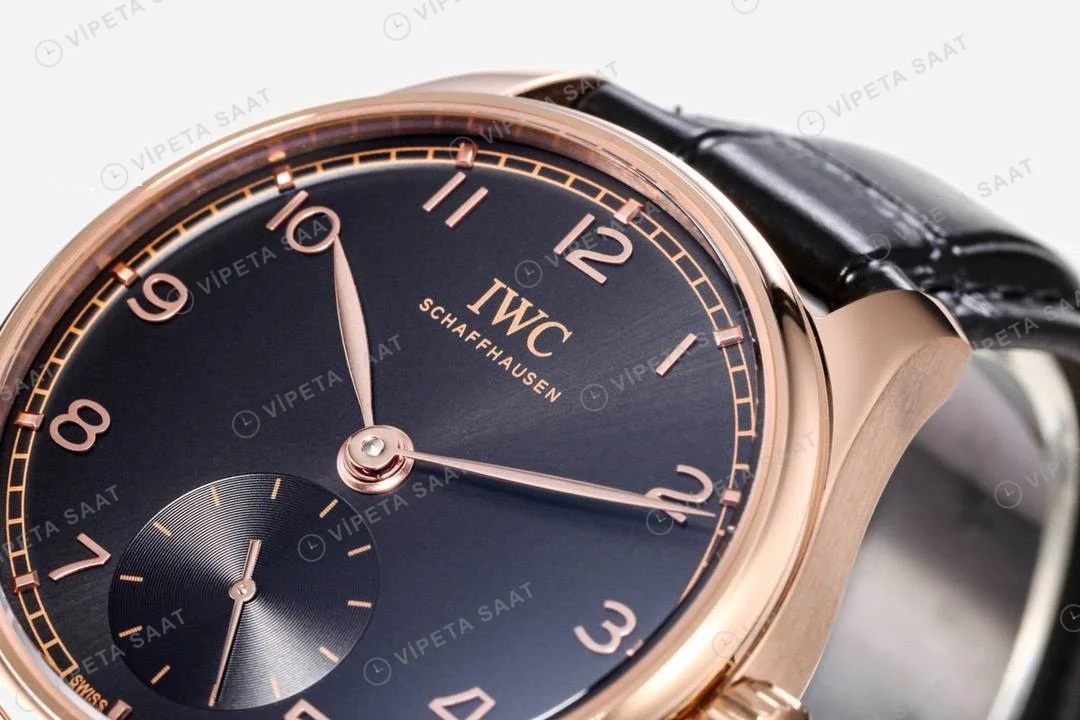 IWC Portuguese Automatic Portugieser Automatic Black Super Clone ETA Saat yan görünüm