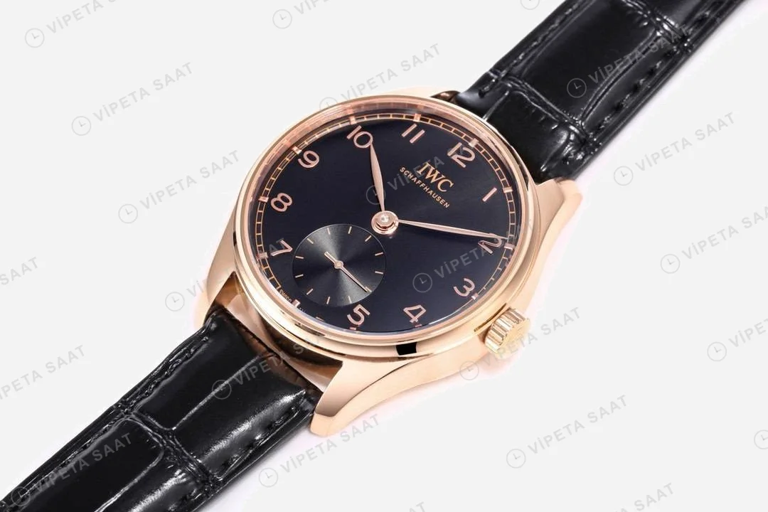 IWC Portuguese Automatic Portugieser Automatic Black Super Clone ETA Saat detay 4