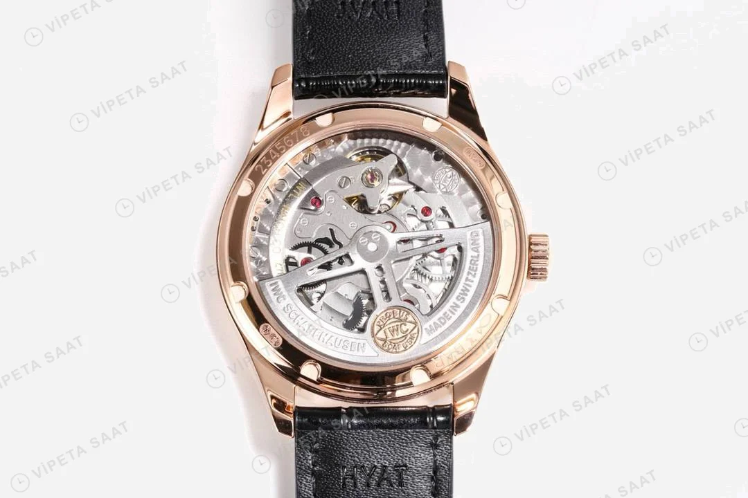 IWC Portuguese Automatic Portugieser Automatic Black Super Clone ETA Saat detay 6