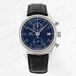 IWC Portuguese Chronograph Classic Laureus Super Clone ETA Saat karşıdan görünüm