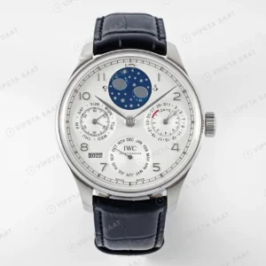 IWC Portuguese IW503406 Çelik Perpetual Calendar Super Clone ETA Saat karşıdan görünüm