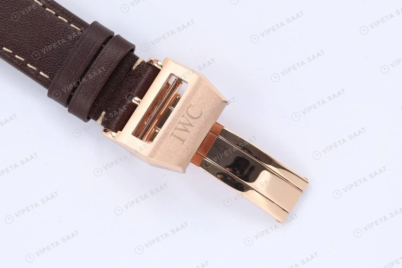 Iwc Portuguese Rose Tourbillon 44mm Super Clone ETA Saat detay 6
