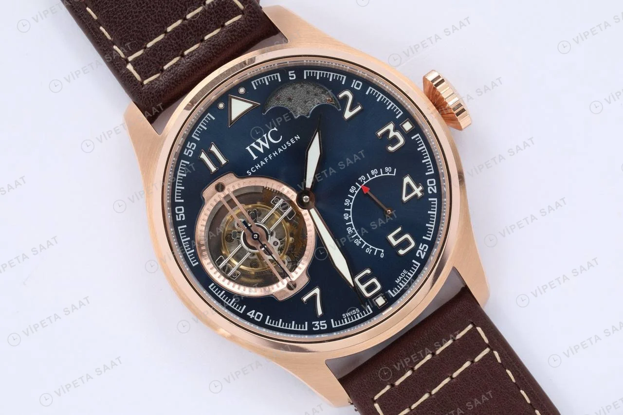 Iwc Portuguese Rose Tourbillon 44mm Super Clone ETA Saat detay 7