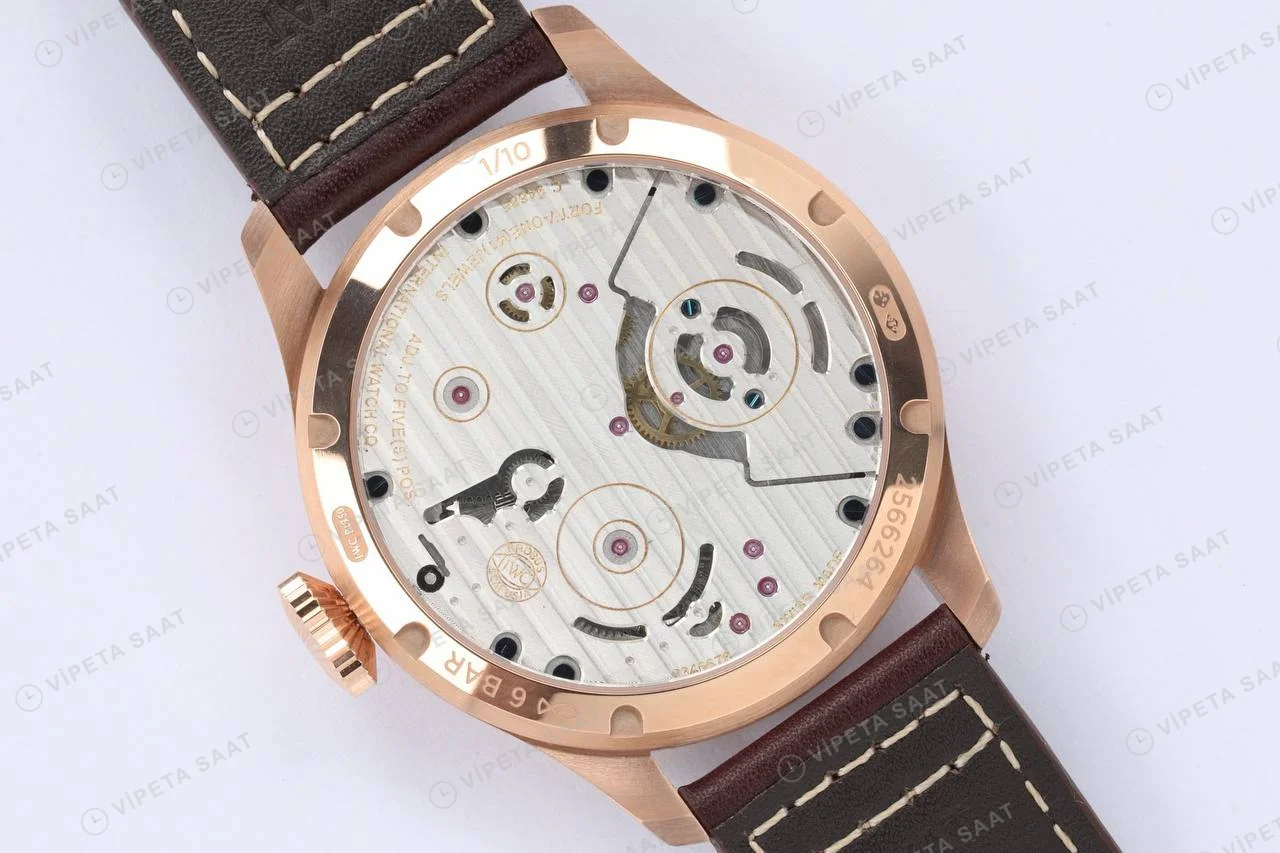 Iwc Portuguese Rose Tourbillon 44mm Super Clone ETA Saat detay 9