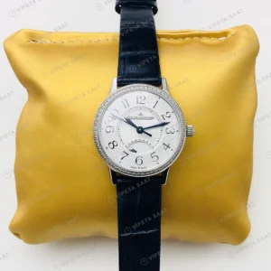 Jaeger-LeCoultre Rendez-Vous Beyaz Kadran Taşlı Bezel Çelik Deri Kordon 34mm Super Clone ETA Eta Saat detay 6