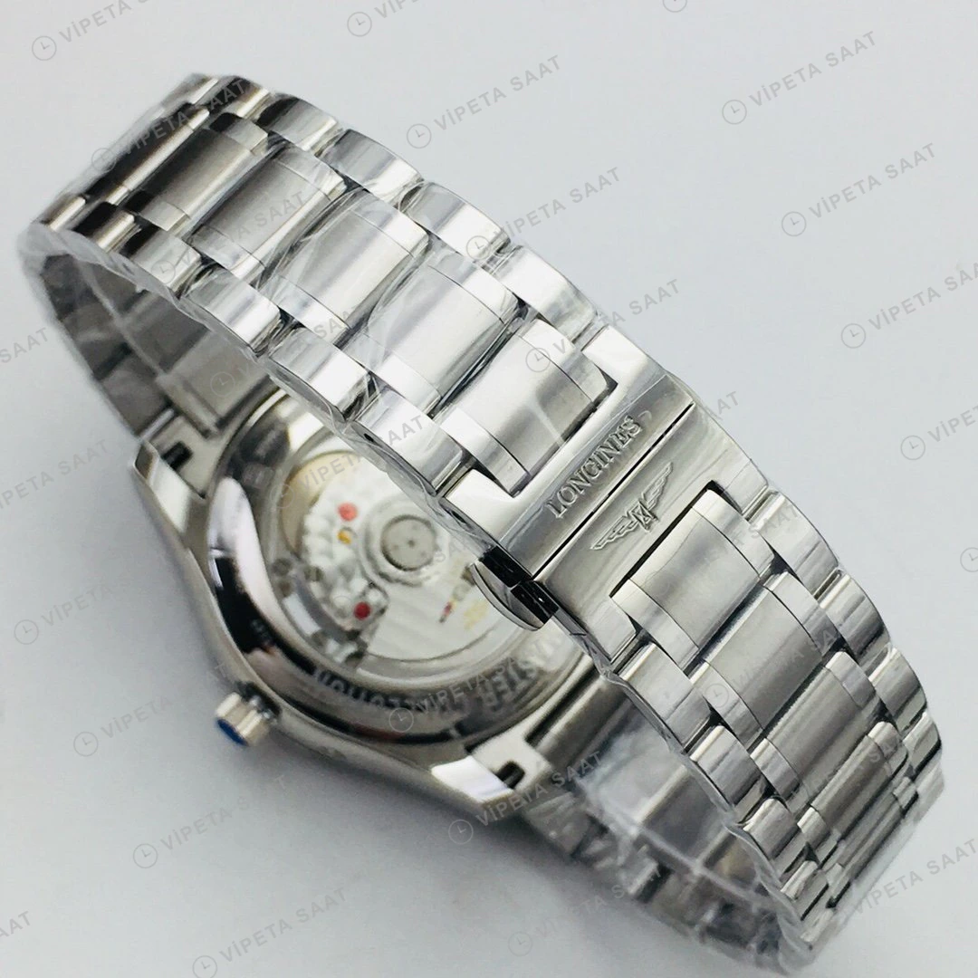 Longines Master Collection Ay Evreli Beyaz Kadran Çelik 40mm Super Clone ETA Eta Saat detay 4