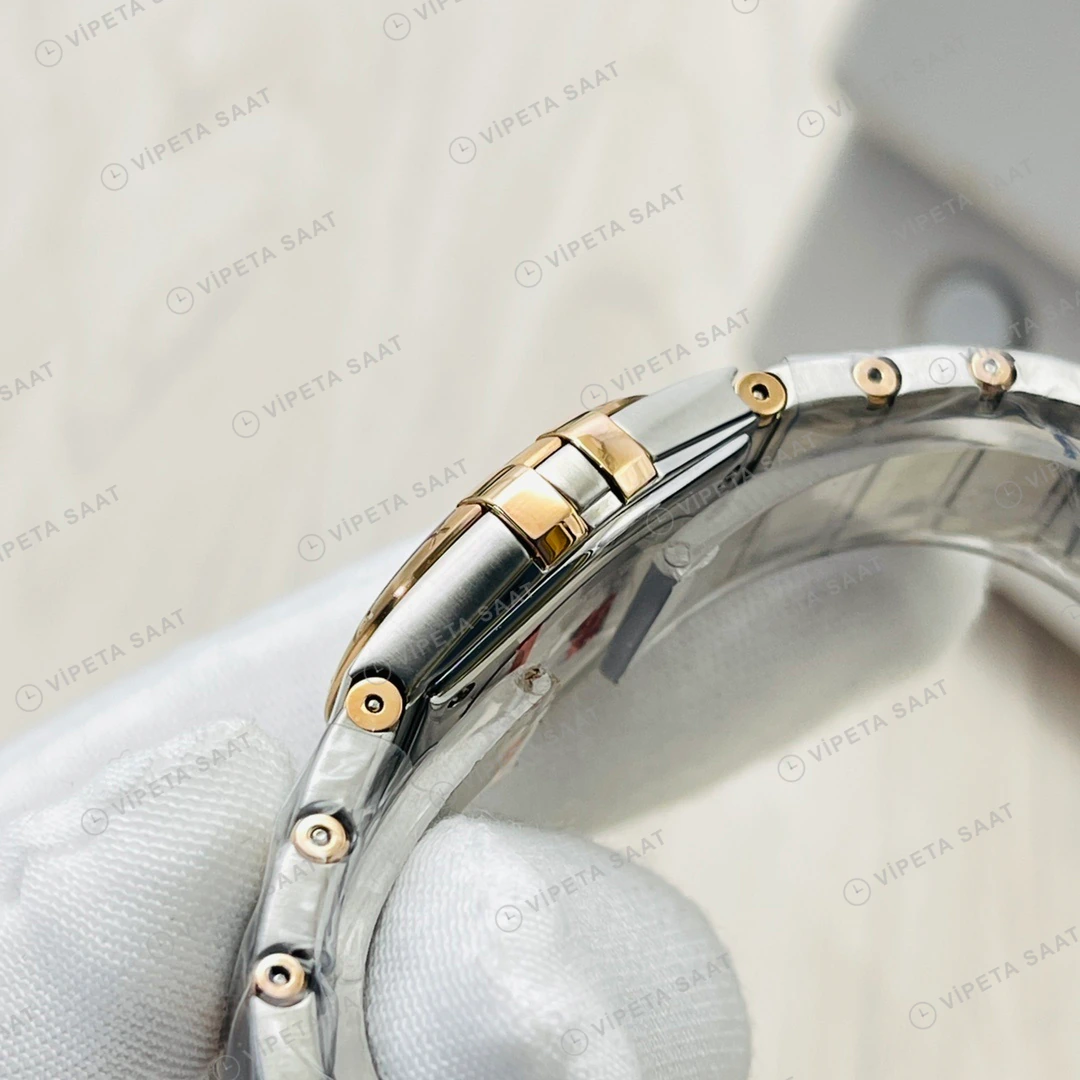 Omega Constellation Beyaz Kadran Çelik 28mm Super Clone ETA Eta Saat detay 6