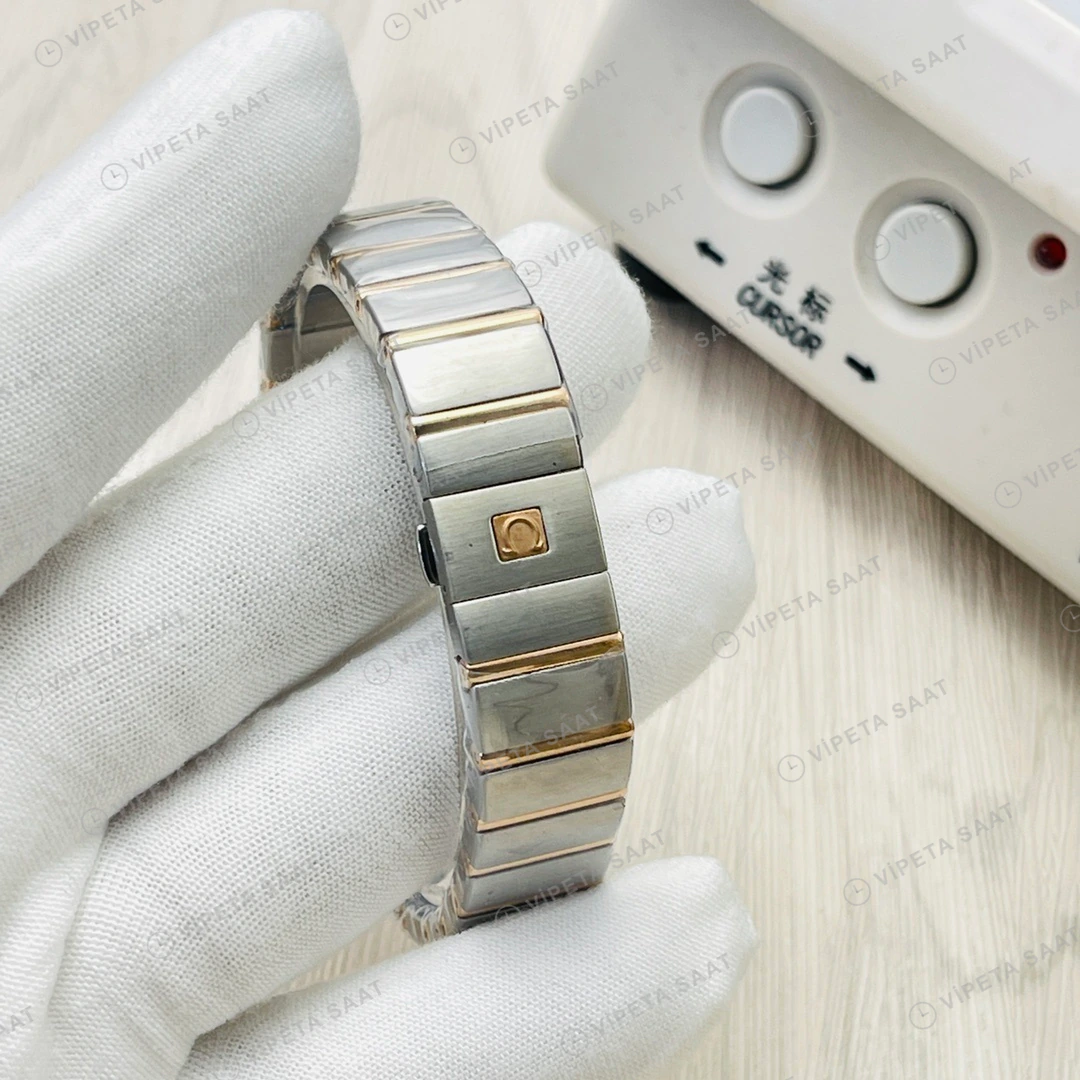 Omega Constellation Beyaz Kadran Çelik 28mm Super Clone ETA Eta Saat detay 7