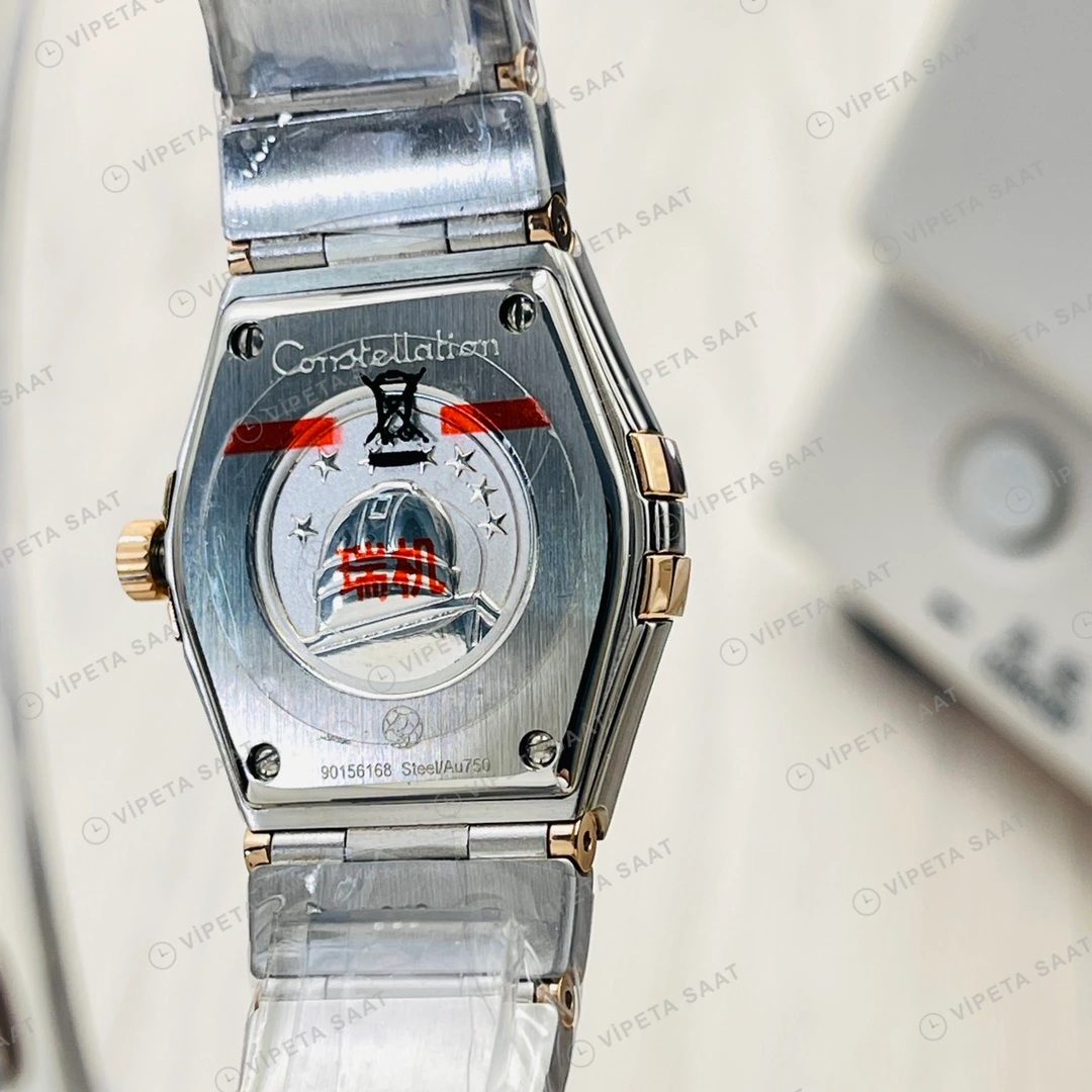 Omega Constellation Beyaz Kadran Çelik 28mm Super Clone ETA Eta Saat detay 9