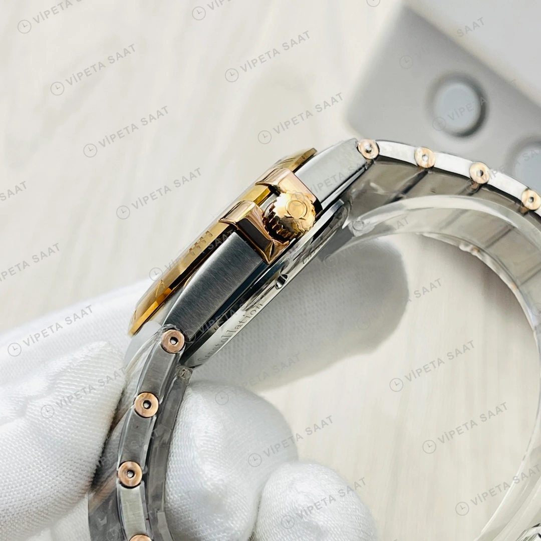 Omega Constellation Gümüş Kadran Çelik Gold 35mm Super Clone ETA Eta Saat detay 5
