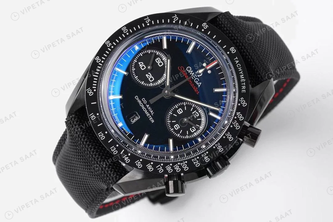 Omega Dark Side Of The Moon Co-Axial Master Chronometer 44 Super Clone ETA Saat detay 9