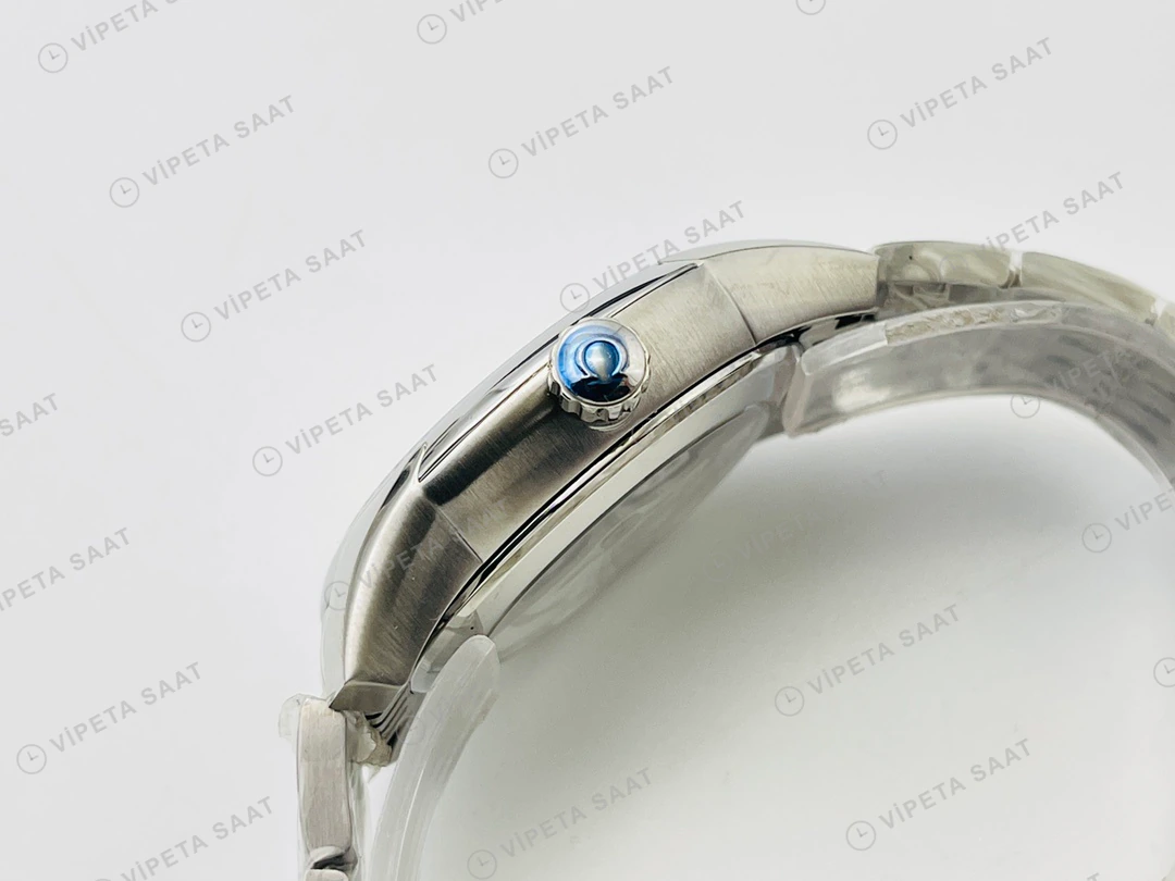 Omega De Ville Co-Axial Chronometer Beyaz Kadran Çelik Super Clone ETA Eta Saat detay 9