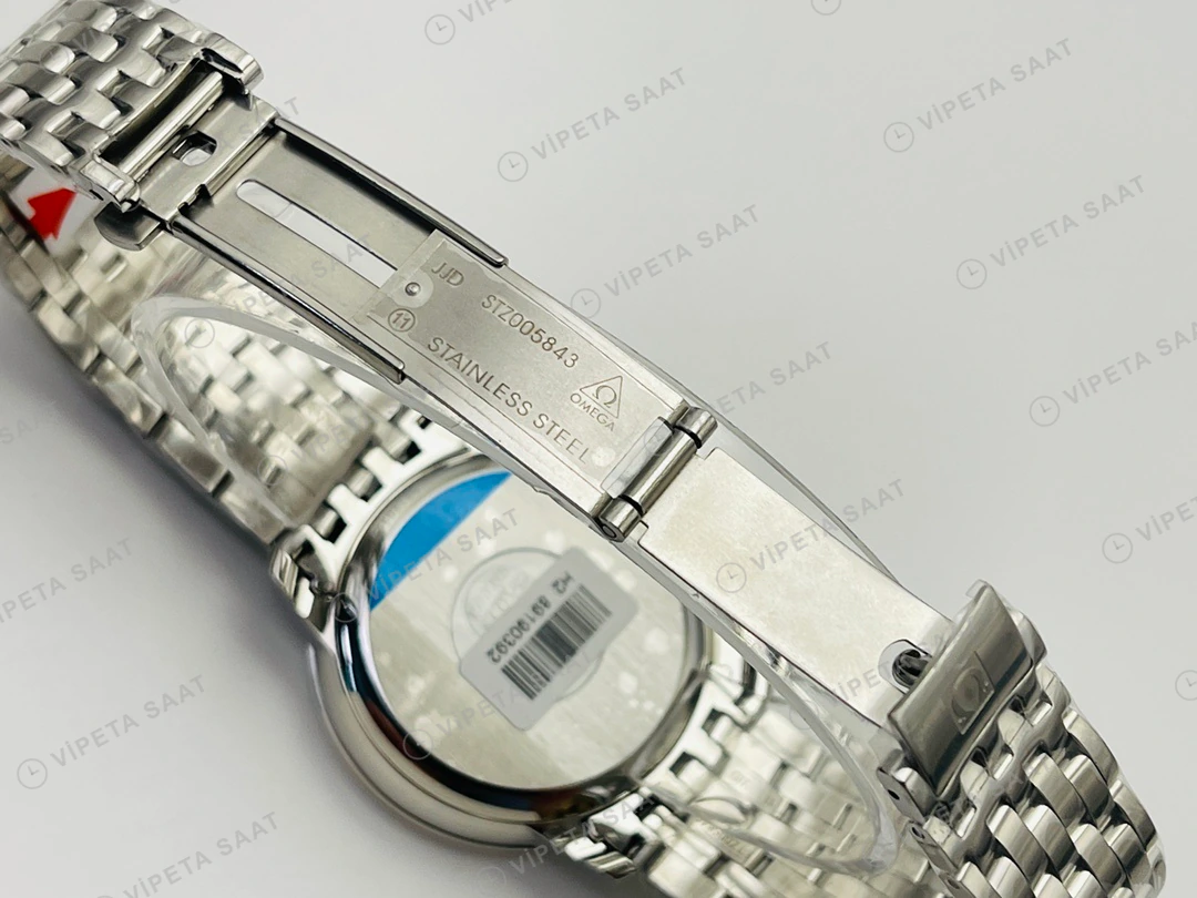 Omega De Ville Co-Axial Gri Kadran Çelik 40mm Super Clone ETA Eta Saat detay 4