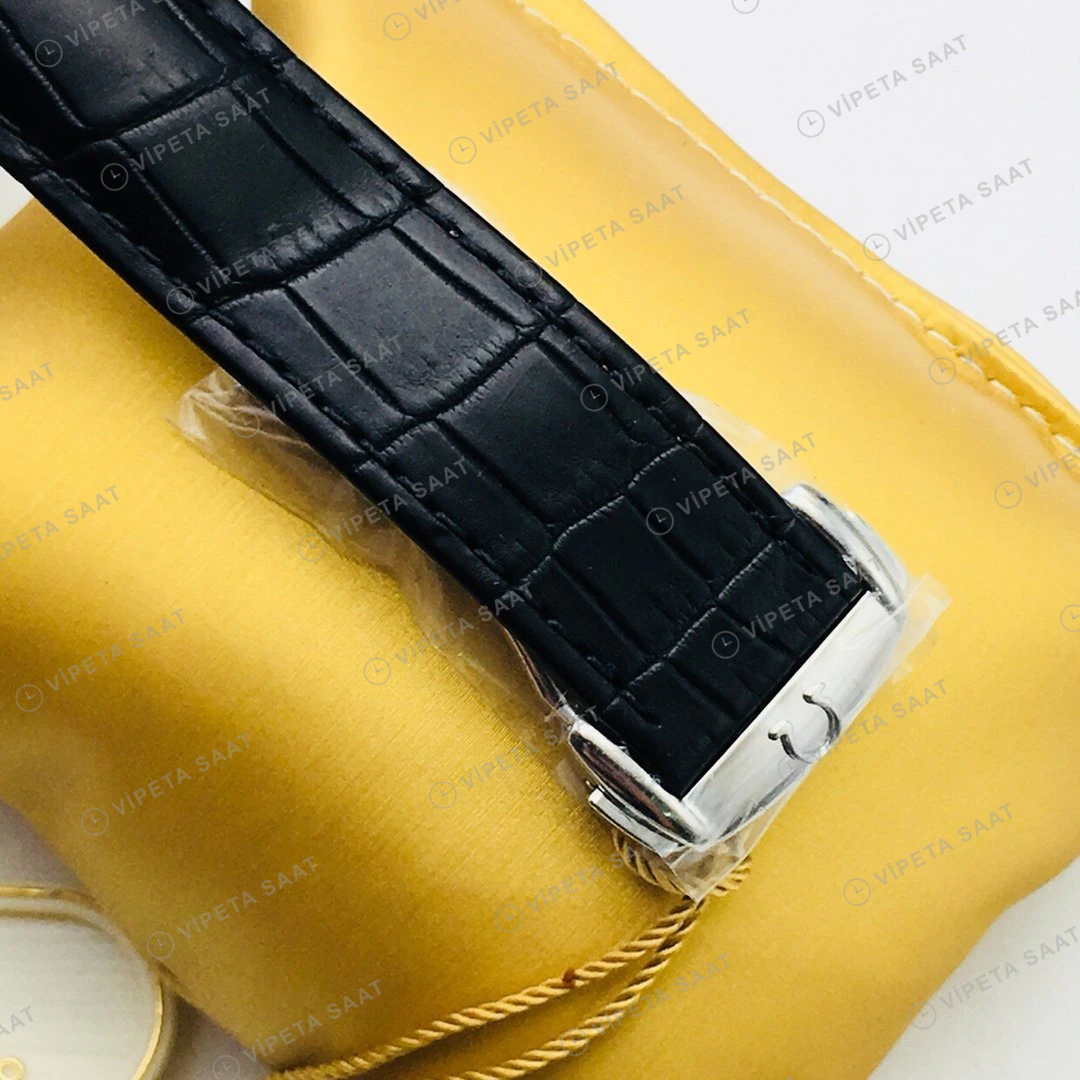 Omega De Ville Mavi Kadran Çelik Super Clone ETA Eta Saat detay 6
