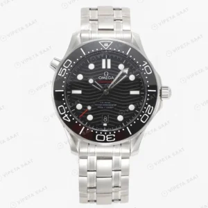 Omega Seamaster Diver 300 M Co‑axial Master Black Super Clone ETA V2 Saat Eta Saat karşıdan görünüm