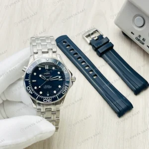 Omega Seamaster Diver 300M Mavi Kadran Çelik 42mm Super Clone ETA Eta Saat detay 9