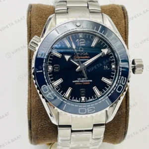 Omega Seamaster Planet Ocean 600M Mavi Kadran Çelik 43.5mm Super Clone ETA Eta Saat detay 6