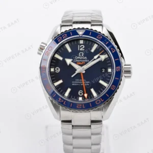 Omega Seamaster Planet Ocean Gmt Blue Dial Super Clone ETA Saat karşıdan görünüm