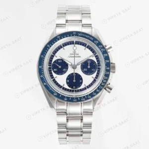 Omega Speedmaster Black And White Black Ceramic Super Clone ETA Saat karşıdan görünüm