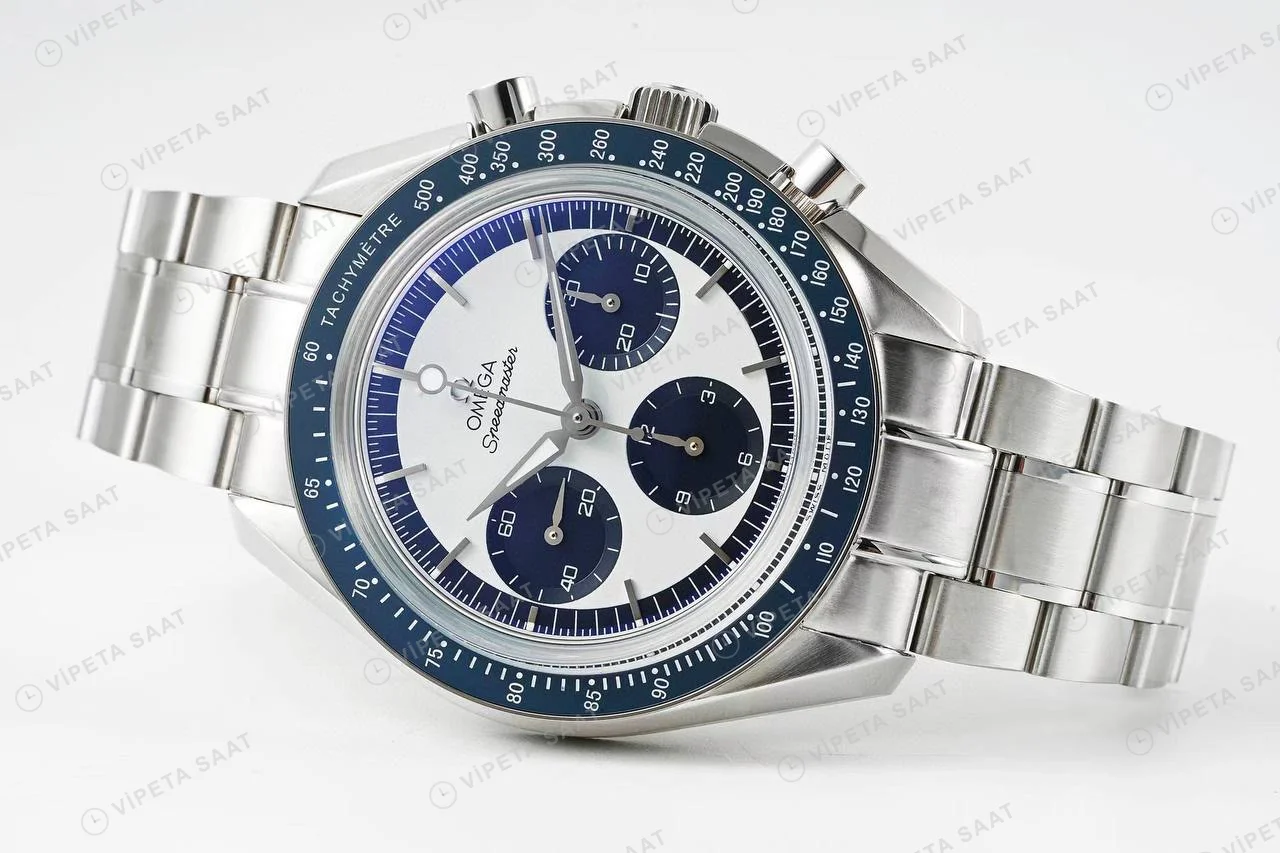Omega Speedmaster Black And White Black Ceramic Super Clone ETA Saat detay 5