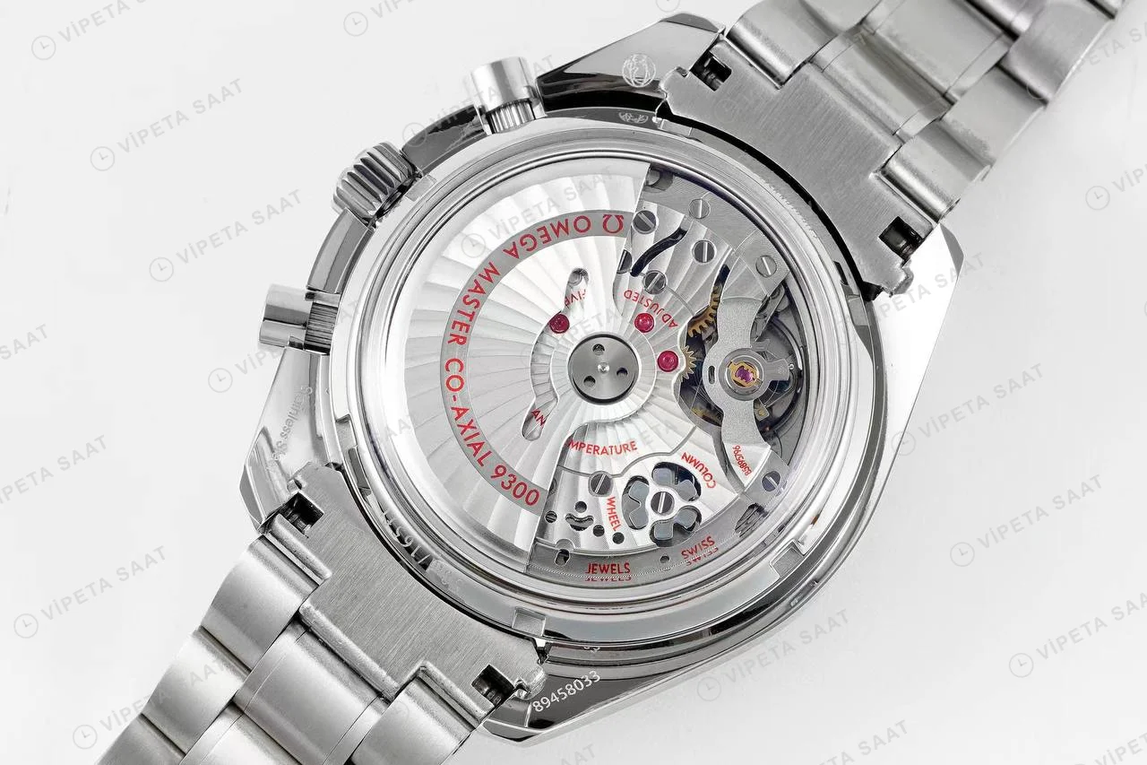 Omega Speedmaster Black And White Black Ceramic Super Clone ETA Saat detay 9