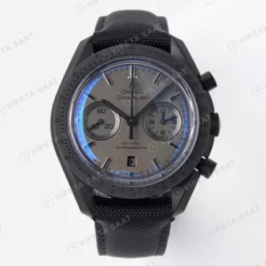 Omega Speedmaster Moonwatch Dark Side Of The Moon Black Super Clone ETA Saat karşıdan görünüm