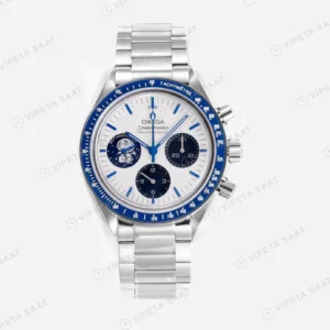 Omega SpeedMaster Snoopy Çelik Kordon 42 Mm Super Clone ETA Saat karşıdan görünüm