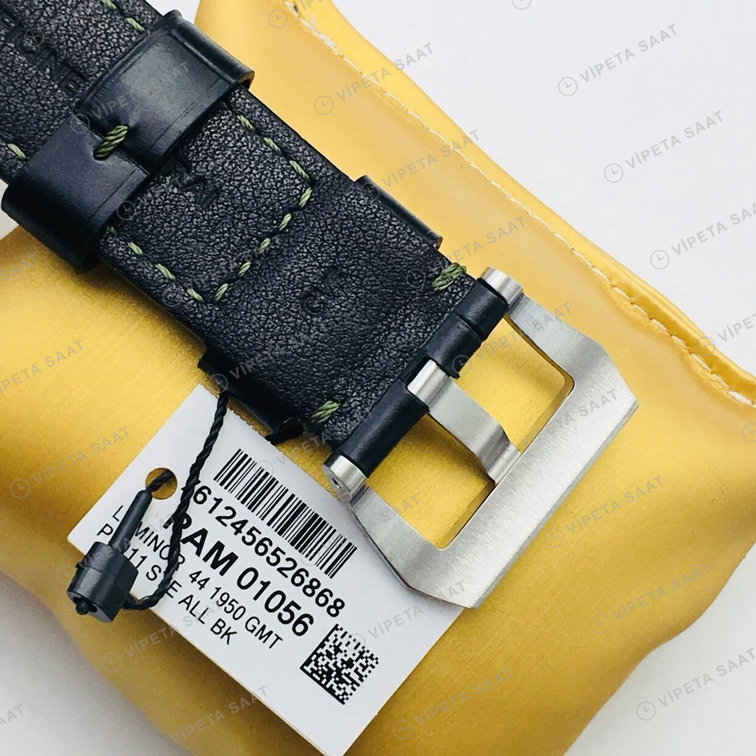Panerai Luminor GMT Yeşil Kadran Çelik 44mm Super Clone ETA Eta Saat detay 5