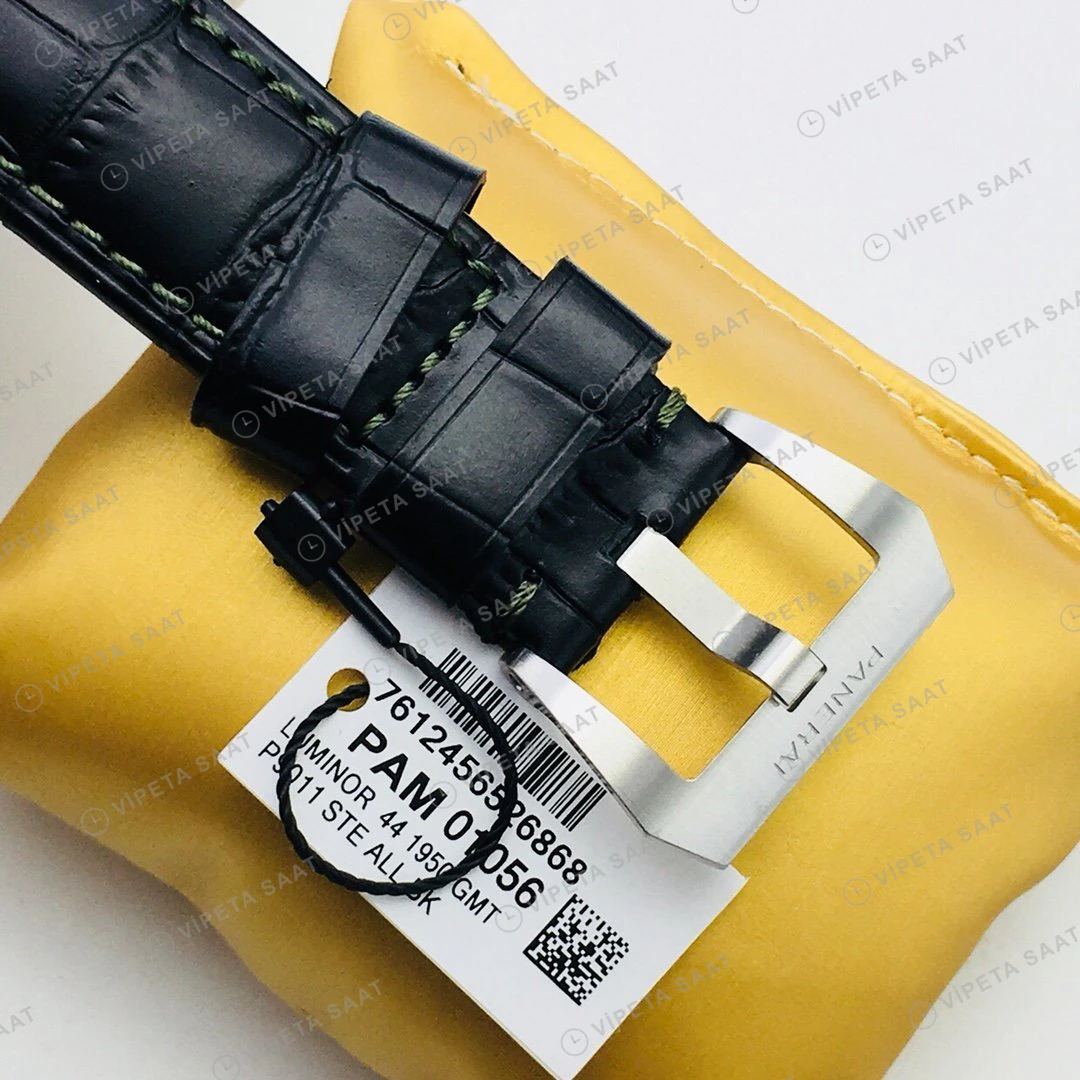 Panerai Luminor GMT Yeşil Kadran Çelik 44mm Super Clone ETA Eta Saat detay 6
