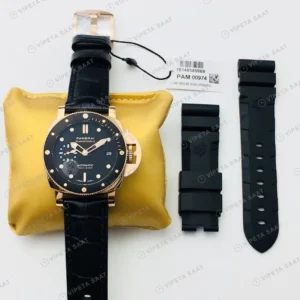 Panerai Submersible Siyah Kadran Gold Super Clone ETA Eta Saat detay 6