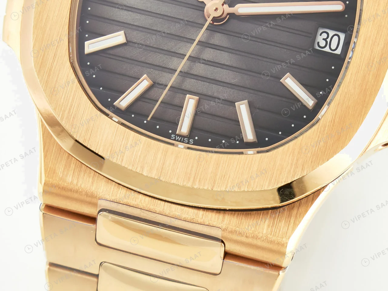 Patek Philippe 5711 Rose Nautilus 3k Factory Super Clone Eta Saat detay 21
