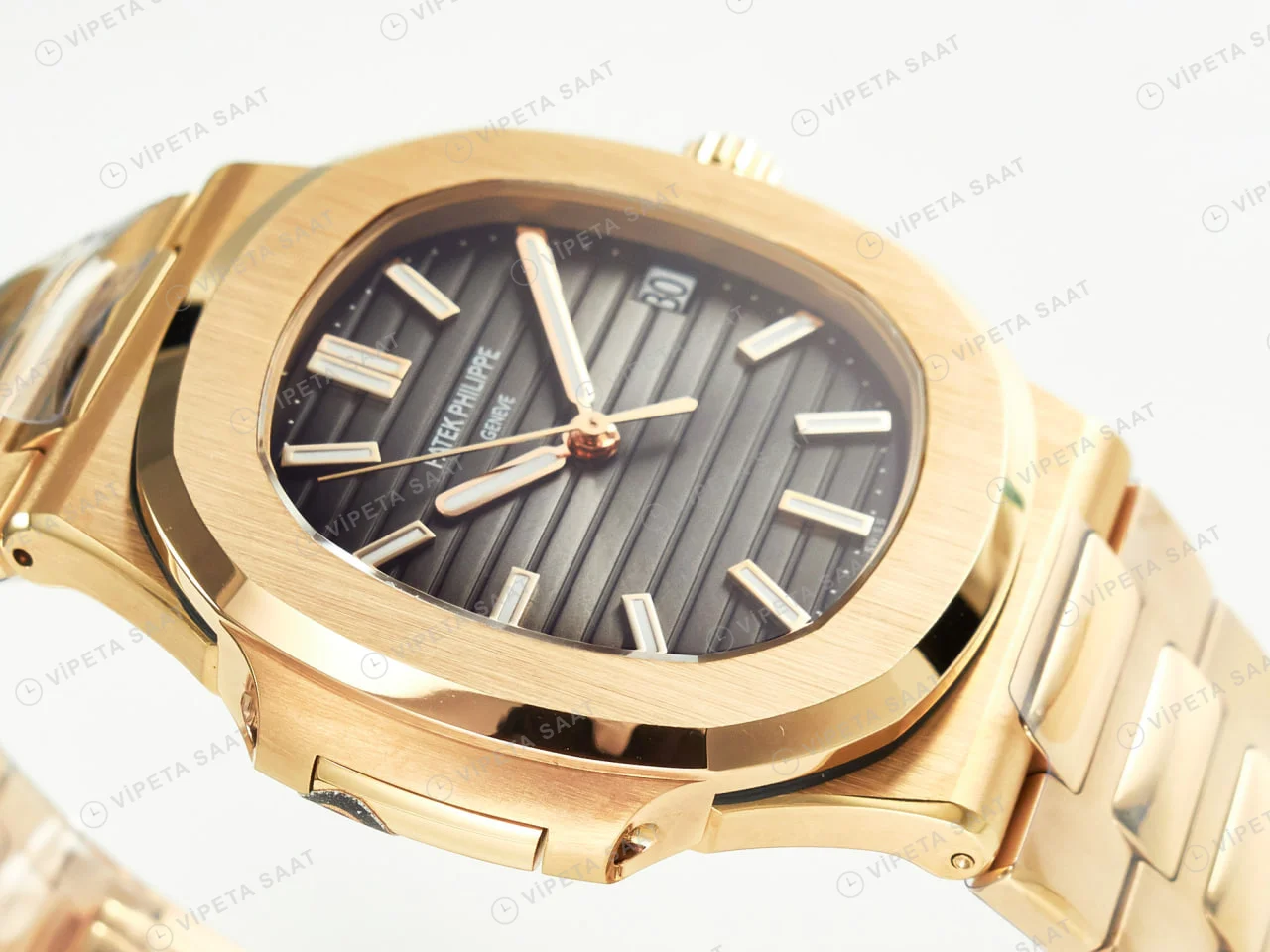 Patek Philippe 5711 Rose Nautilus 3k Factory Super Clone Eta Saat detay 24