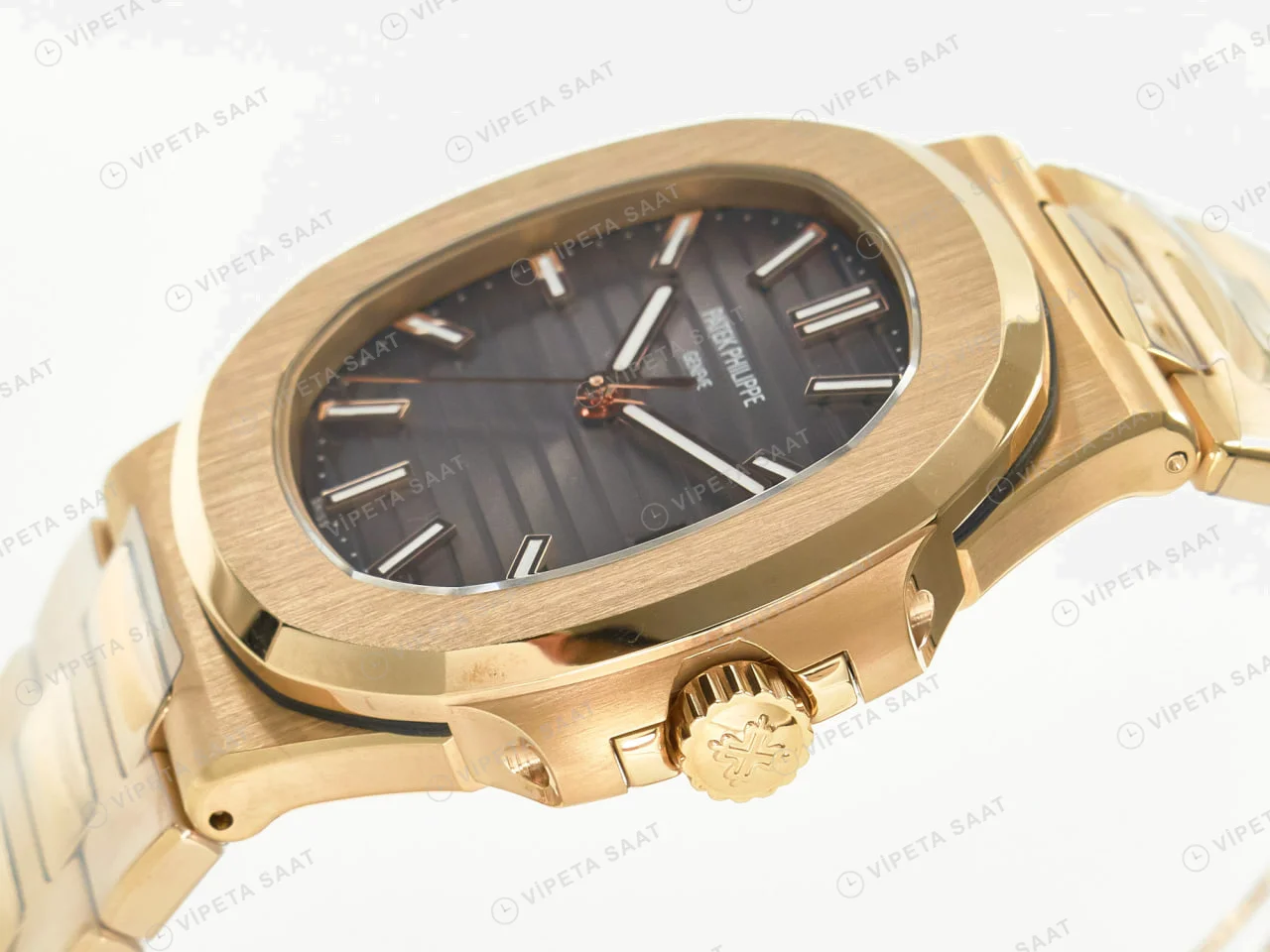 Patek Philippe 5711 Rose Nautilus 3k Factory Super Clone Eta Saat detay 25