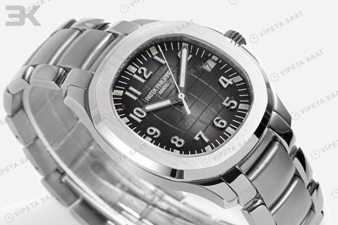 Patek Philippe Aquanaut 5167-1A Siyah Kadran Çelik Super Clone ETA Eta Saat detay 5