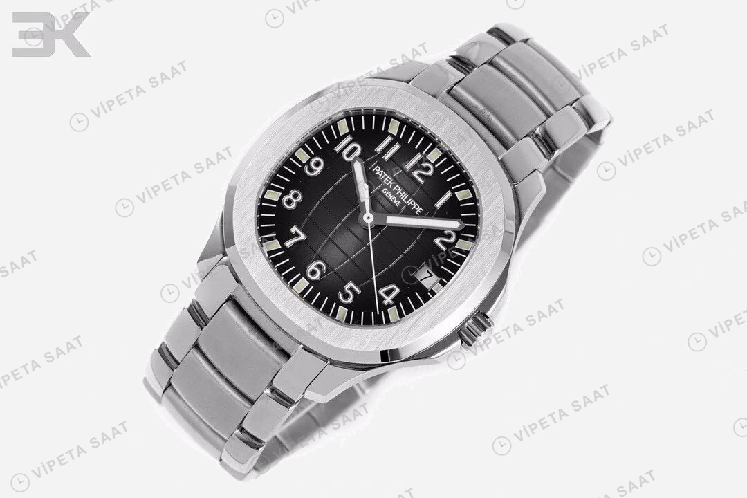 Patek Philippe Aquanaut 5167-1A Siyah Kadran Çelik Super Clone ETA Eta Saat detay 9