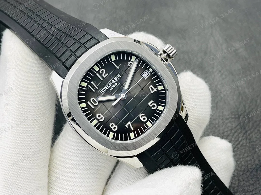 Patek Philippe Aquanaut 5167a-001 Rubber Super Clone Eta Saat detay 3